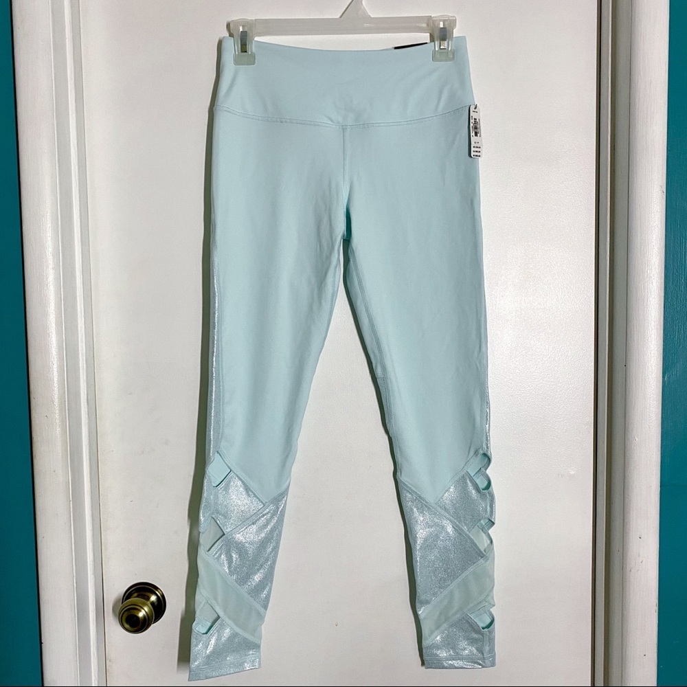 RARE Victoria's Secret Sport Knockout Baby Blue Workout Leggings
